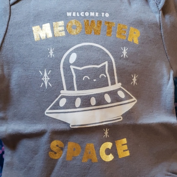 kitty cat onesie Old Navy 0-3 months - Picture 2 of 2